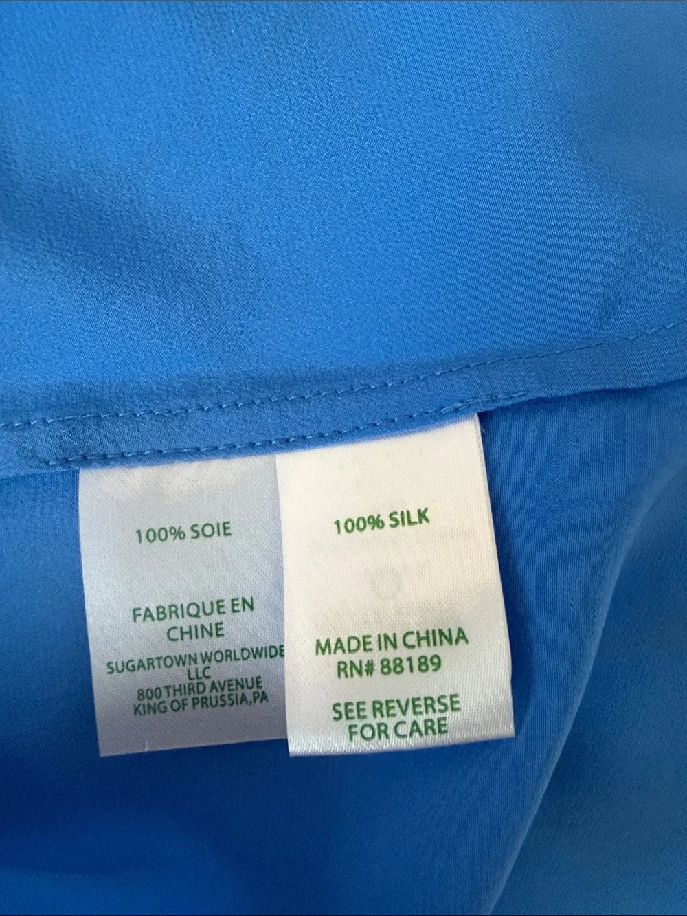 Lilly Pulitzer Sanilla Silk Off the Shoulder Blouse -Blue- Size S